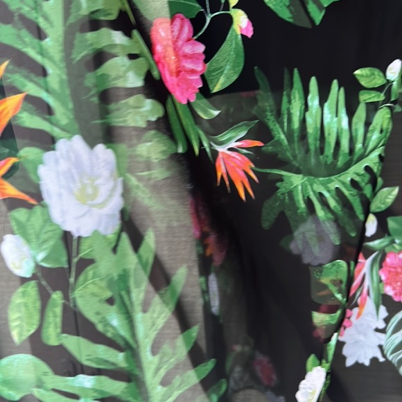 🌺 New Vince Camuto Sheer Black Floral Sleeveless Mini / Maxi Dress 🌺 - Picture 13 of 17